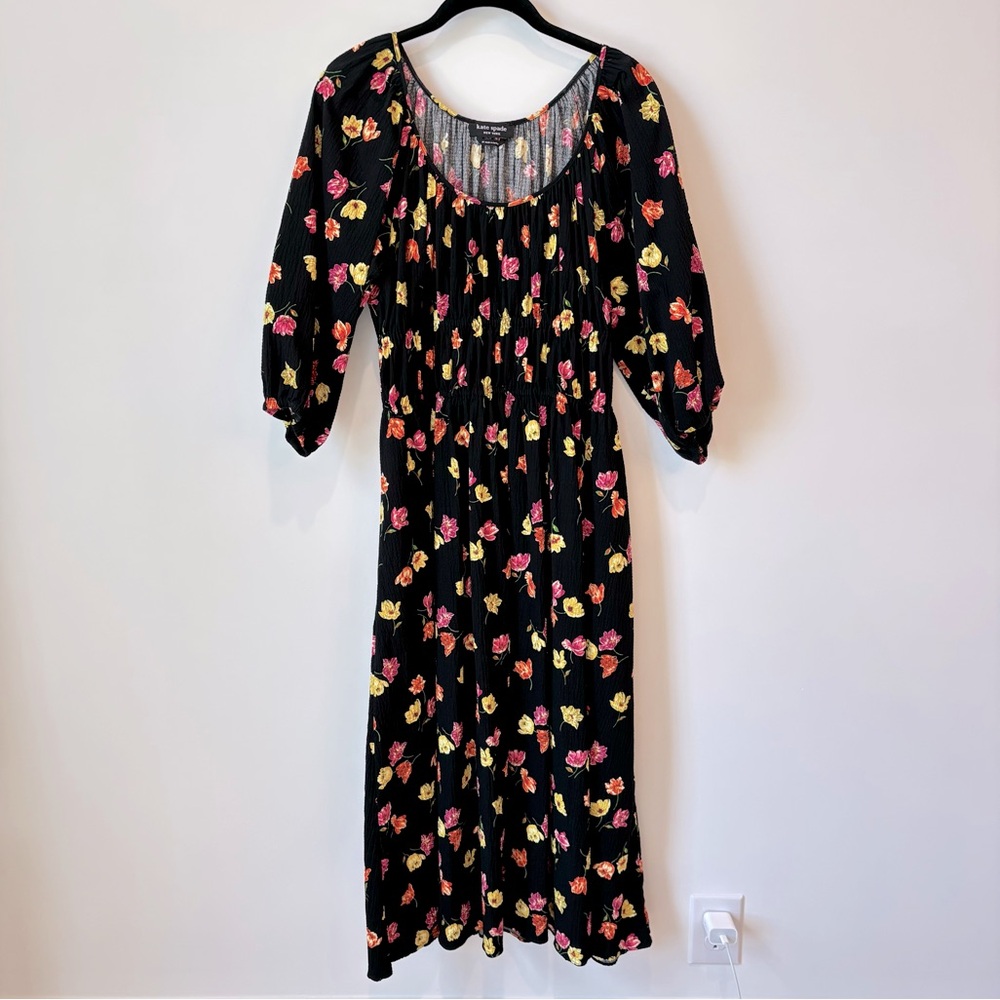 Kate Spade Black Floral Dress